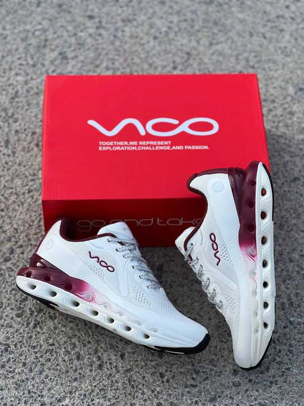کفش کتانی وارداتی پیاده روی و دویدن ویکو Vico مدل ری اکتیو کویل زیره کپسولی طبی و تنفسپذیر (سفید چری)