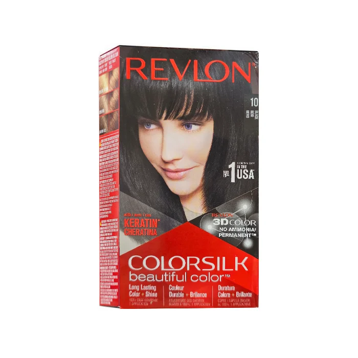 رنگ موی بدون آمونیاک رولون Revlon شماره 10 (مشکی)